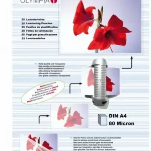 A4 Laminierfolien 25-Stück 80micron Schneller Versand