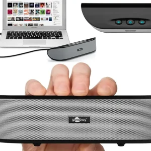 Heißes Angebot Aktiv Lautsprecher Black USB-Lautsprecher und 3,5mm Klinke Batteriebetrieb