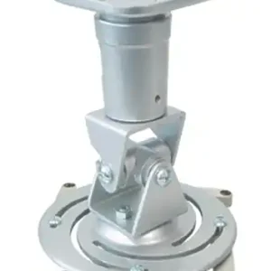 Preisknaller Beamer Deckenhalterung 22cm Universal Halter mit Kardangelenk Silber Belastbarkeit bis 15Kg