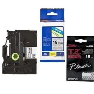 Brother TZ-141 Schriftband 18mm Band schwarze Schrift auf farblos Länge 8m Gratis Versand
