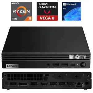 Computer Mini PC-System M75q Ryzen 3Pro 8GB 256GB SSD USFF Windows11Pro Refurbished Geld-Zurück-Garantie