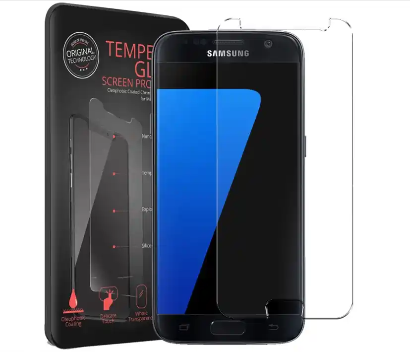 Gleich Bestellen Display Schutzfolie 2x Panzerglas für Samsung Galaxy S7 Glas Folie Schutzfolie