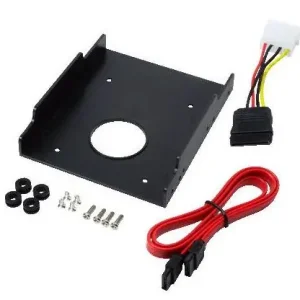 Einbau Rahmen für 2,5zoll Festplatten im 3,5zoll Schacht mit SATA Kabel Neue Kollektion