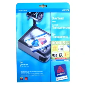 Inkjet OHP-Folien A4 klar AVERY Zweckform 2503 Overhead Folien 10-Stück Bestpreis