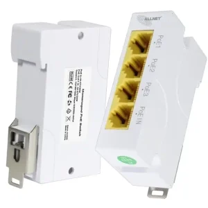 Highlight LAN RJ45 PoE Switch Hutschiene 4Port davon 3xPoE 10-100-1000Mbit