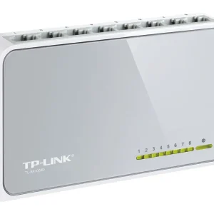 Neu LAN RJ45 Switch 8Port TPLINK SF Desktop 10/100Mbit inkl 230VAC-Netzteil