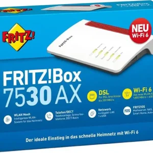 FritzBox 7530AX ADSL2+ Router Fon WLAN TK VoIP VDSL Router mit WIFI6 Bestpreis