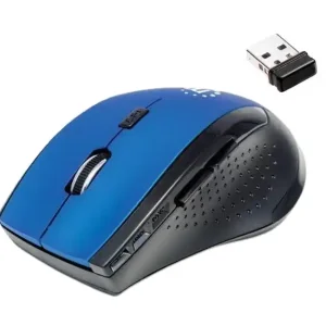 Funkmaus Wireless Maus Blau Curve mit Mini USB Empfänger Günstig