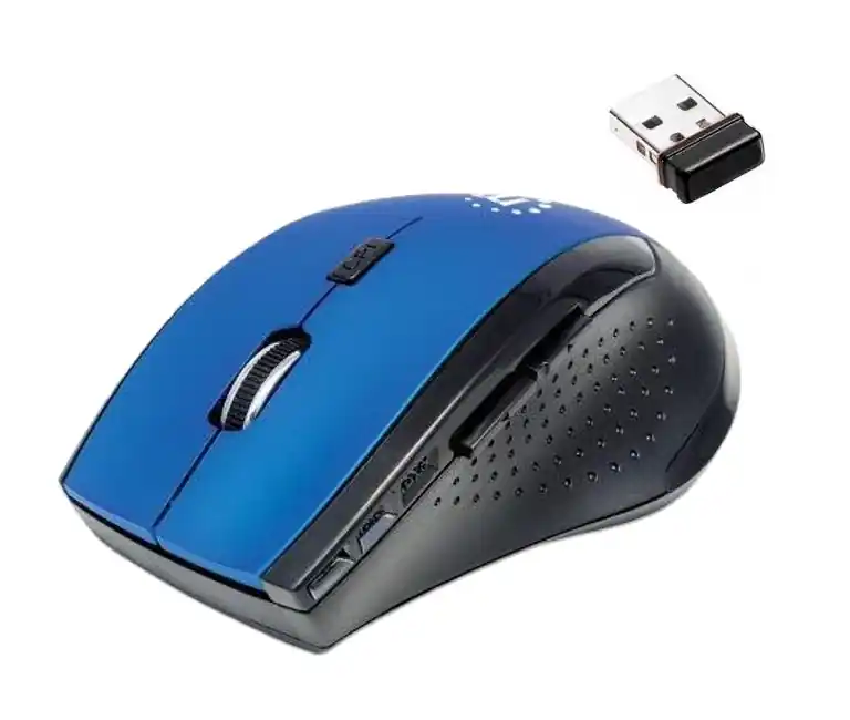 Funkmaus Wireless Maus Blau Curve mit Mini USB Empfänger Günstig