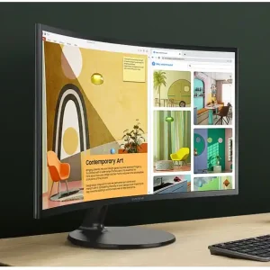 LED Monitor 61cm (24zoll) Curved S24C366EAU Bildschirm Eingang HDMI VGA Kopfhöreranschluß Jetzt Kaufen