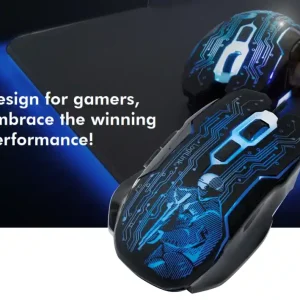 Echt Maus USB Kabelmaus optical 2400dpi Gaming mit LED Beleuchtung