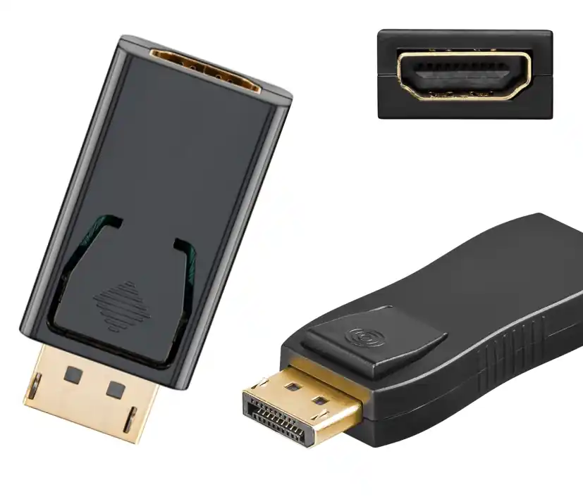 Medienkonverter Adapter DisplayPort auf HDMI Buchse - DP to HDMI Sichere Zahlung