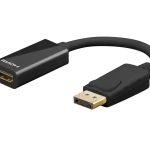 Medienkonverter Adapter DisplayPort auf HDMI Buchse bis 4K mit Audio Geld-Zurück-Garantie