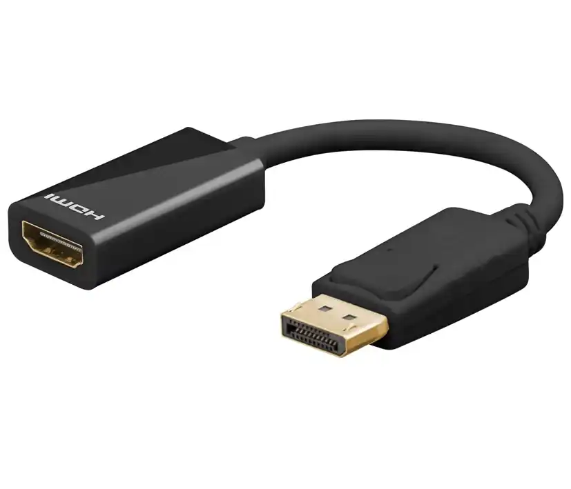 Medienkonverter Adapter DisplayPort auf HDMI Buchse bis 4K mit Audio Geld-Zurück-Garantie