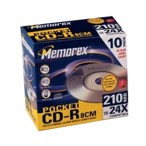 Aktuell Mini CD-Rohlinge 210MB 21min Slimcase 8cm Memorex 10er Pack