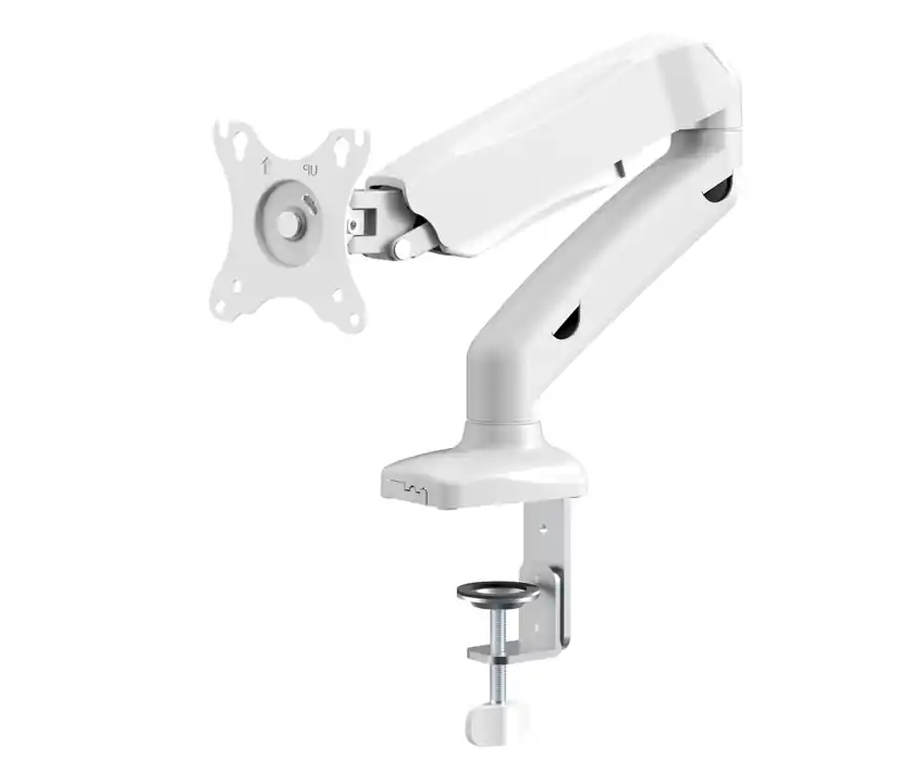 Gleich Bestellen Monitorhalter Tischhalter 3D Monitorhalter 17-32zoll mit Gelenk und Gasfeder VESA Norm Weiss