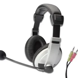 Schnäppchen Multimedia Headset Kopfhörer mit Bügelmikrofon und 2x3,5mm Klinkenstecker