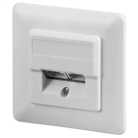 Netzwerkdose CAT5e Unterputz Doppeldose LAN Dose mit Blende Weiss Heißes Angebot