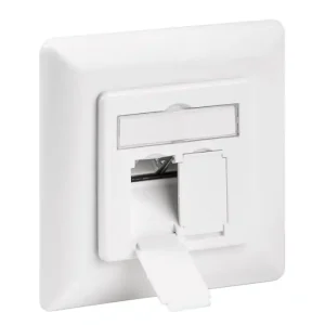 Netzwerkdose CAT6 Unterputz Doppeldose LAN Dose mit Blende Reinweiss Solange Der Vorrat Reicht