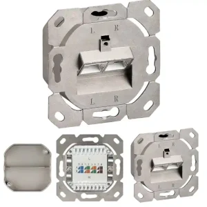 Netzwerkdose CAT6A Unterputz Doppeldose LAN Dose ohne Blende Limited Edition