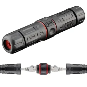 Outdoor Steckerschutz für RJ45 LAN Verbinder Adapter 2x RJ45 Buchsen STP geschirmt Angebot