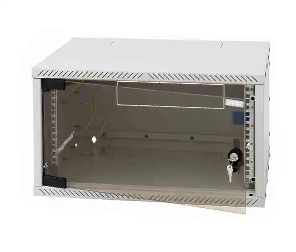 Rackschrank 19zoll 6HE mit Glastüre LAN Schrank EDV Schrank Top-Preis