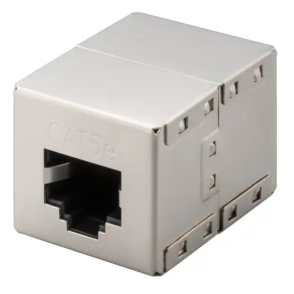 Highlight RJ45 Adapter Cat5e 2x RJ45 Buchsen geschirmt RJ45 Doppelkupplung Patchverbinder