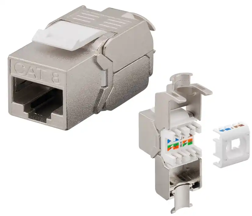 RJ45 Kupplung Cat8.1 Keystone LAN Patchkupplung für Cat Kabel oder Panelmontage Kracherpreis