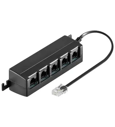 RJ45 Splitter ISDN Verteiler 5-fach SO-Bus Top-Seller