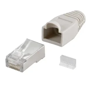 Kracherpreis RJ45 Stecker CAT5e 8pol geschirmt inkl Tülle LAN Stecker