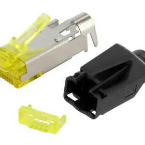 Versand Am Gleichen Tag RJ45 Stecker CAT6A 8pol geschirmt inkl Tülle LAN Stecker Hirose