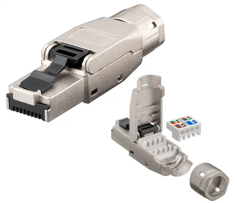 RJ45 Stecker CAT8.1 für LAN Verlegekabel Feldkonfektionierbarer Neu Im Sortiment