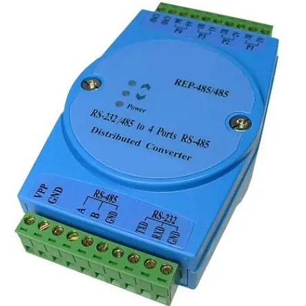 RS485 Verteiler 1x RS485 auf 4x RS485 mit Rückkanal und V24 Neu