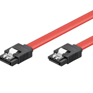 Solange Der Vorrat Reicht SATA Kabel 50cm SATA2 Kabel mit Lasche Metallclip