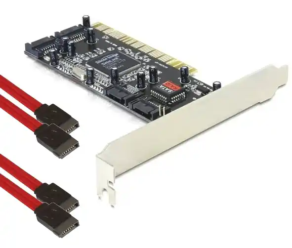 SATA Kontroller PCI-Bus 4xSATA Raid 0-1 Zertifiziert