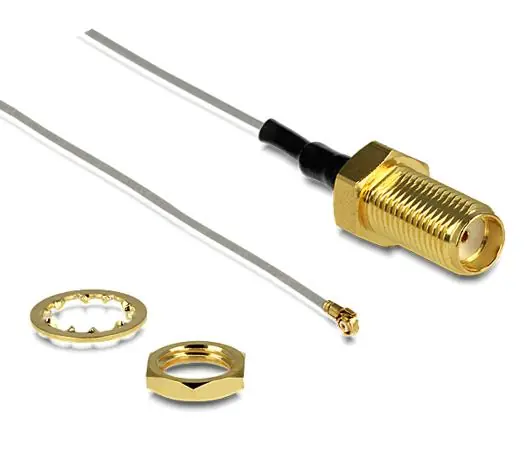 SMA Kabel SMA-REV-Buchse mit MHF-IV Stecker für Router div Hersteller Echt