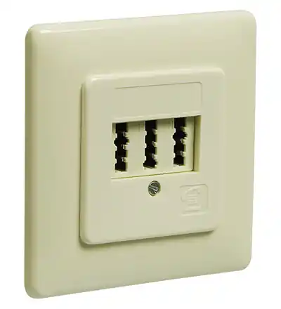 TAE Dose Unterputz NFN Buchsen für 1xTel-Nr Beige Telefondose Sichere Zahlung