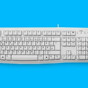 Gratis Versand Tastatur mit USB Kabelanschluss K120 Weiss