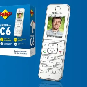 Telefon Funktelefon DECT FritzFon C6 Fon MultiPhone in Weiss für Fritz Box Beliebt