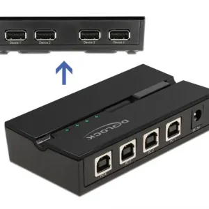 Echt USB Switch für 4xPC an 4xUSB-Geräte Drucker Sharing-Hub