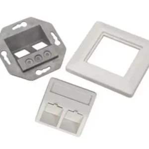 Telegärtner Modulaufnahme Keystone Träger mit Blende Alpinweiss für RJ45 Kupplung Neu