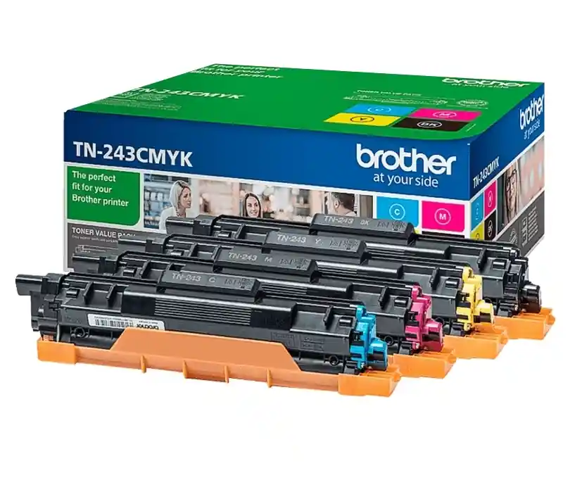 Premium Toner Brother TN-243CMYK Original Multipack 4-Farben Cyan-Magenta-Gelb-Schwarz