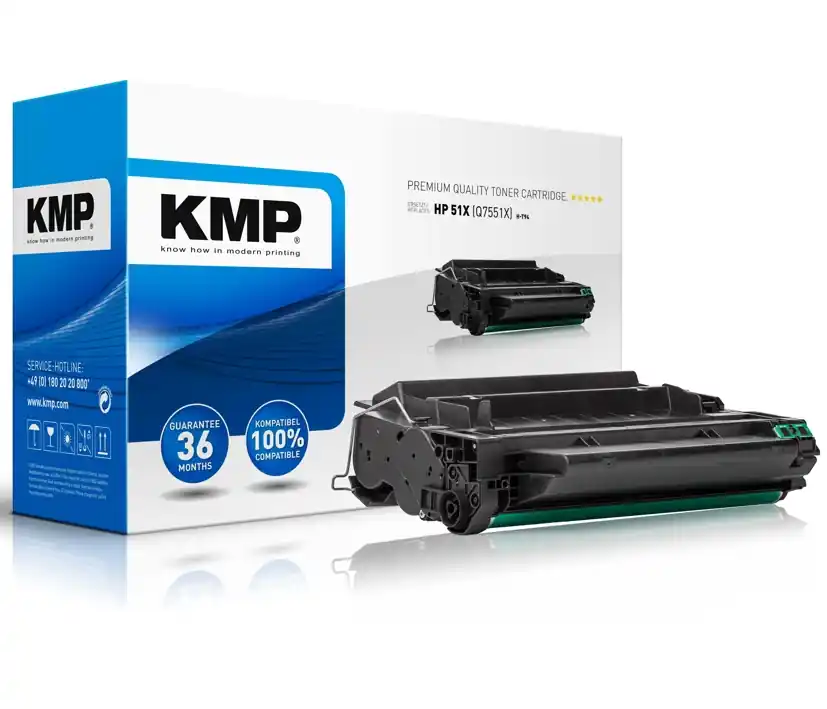 Zertifiziert Toner KMP H-T94 für HP LaserJet ersetzt HP 51X Q7551X Big 13000 Seiten