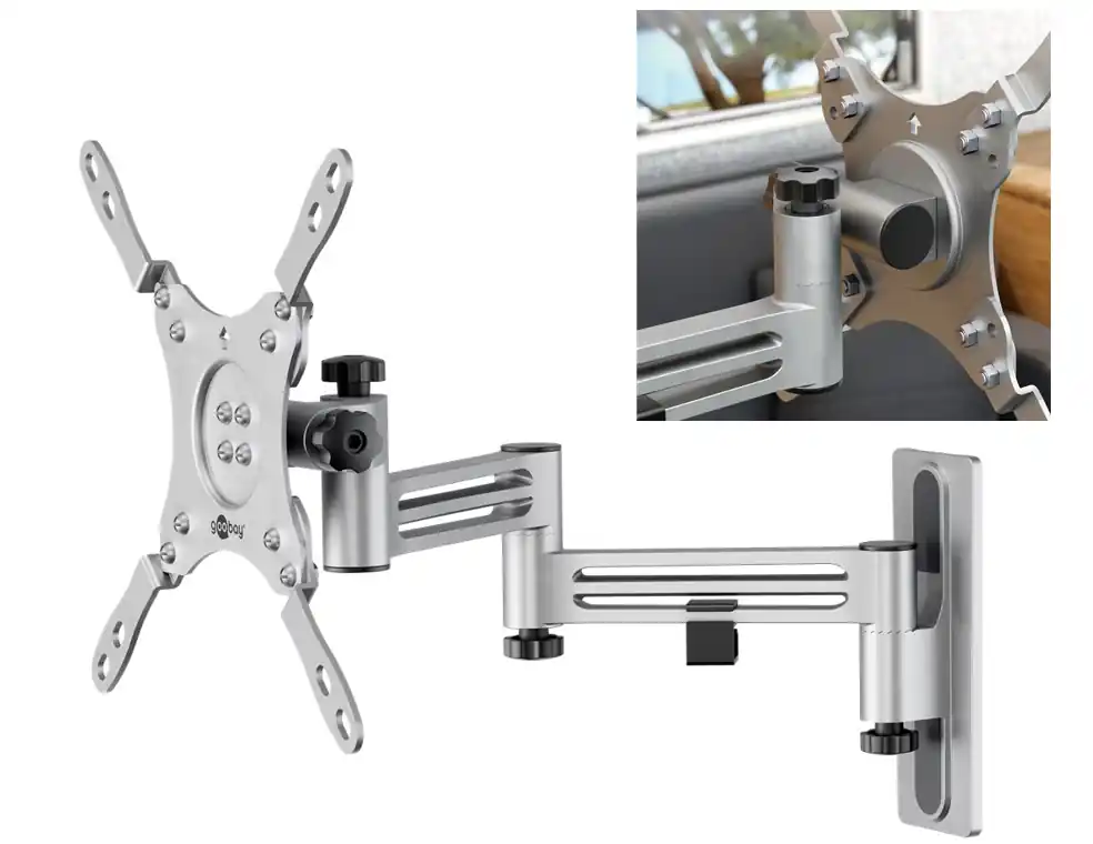 Begrenztes Angebot TV Halter für Wohnmobil Caravan bis 43zoll drehbar kippbar M380 VESA75 VESA100 VESA200