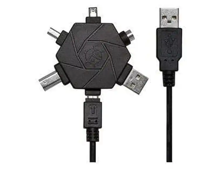 Hochwertig USB Adapter Sternverteiler 1auf5 inkl USB-Kabel