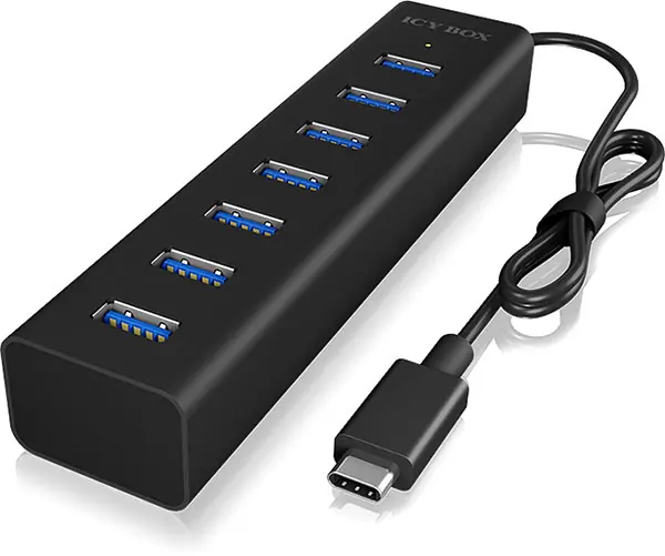Abverkauf USB-C auf 7-Port USB3 7-fach USB Hub bzw. USB Verteiler