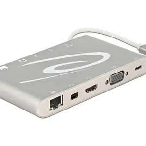 USB-C Dockingstation für Android MacOS Windows 4K HDMI VGA DisplayPort LAN USB Kartenleser Finale Aktion