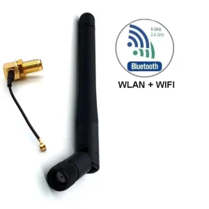 WLAN Antenne 2,4-5,8Ghz mit SMA-REV-Stecker und Pigtail UFL IPX Adapter auch für Bluetooth geeignet Schnäppchen