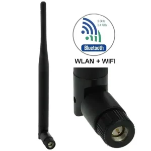 WLAN Antenne 2,4-5Ghz mit SMA-Stecker auch für Bluetooth geeignet Super-Preis