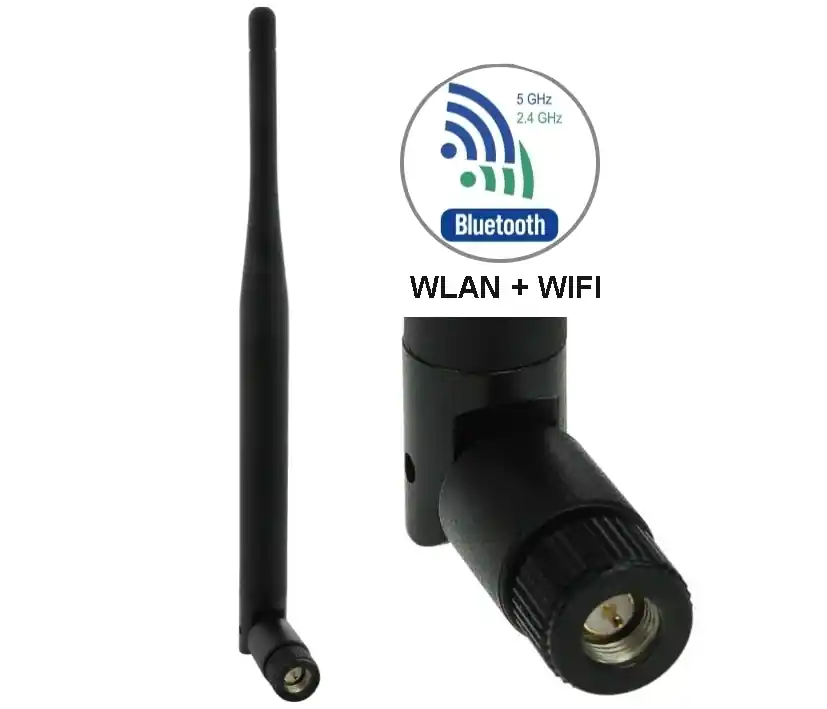 WLAN Antenne 2,4-5Ghz mit SMA-Stecker auch für Bluetooth geeignet Super-Preis